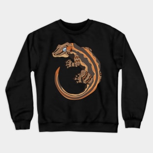 Orange Stripe Gargoyle Gecko Crewneck Sweatshirt